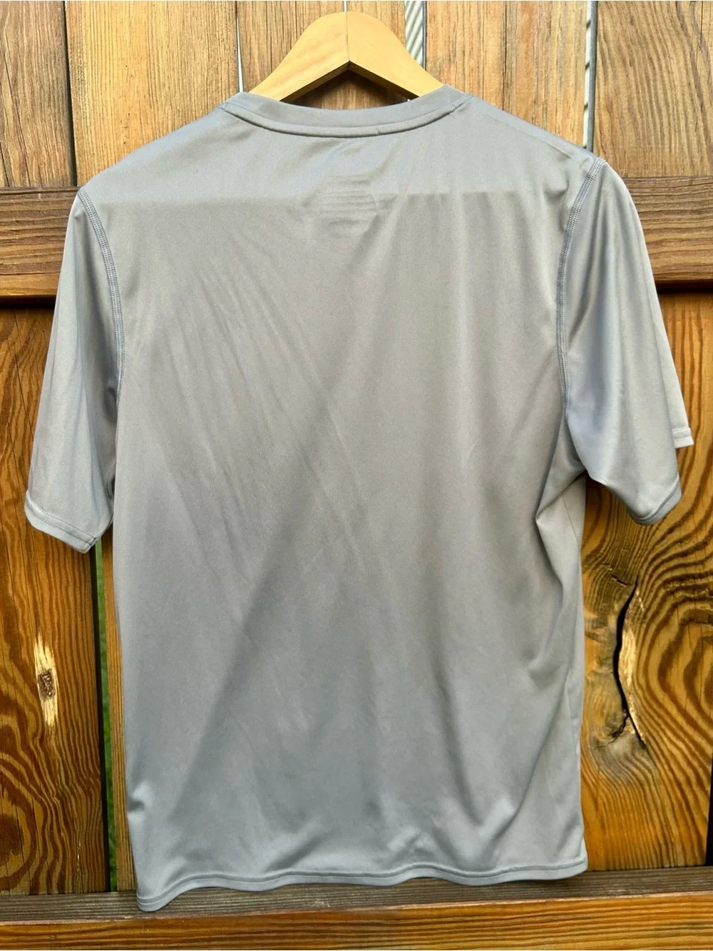 Speedo Mens Swim Shirt Gray Athletic Polyester Size Small